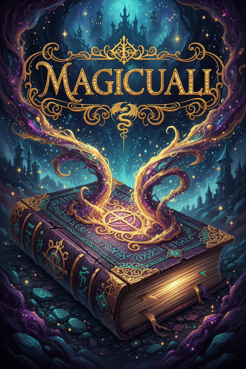 Magicuali magical book cover
